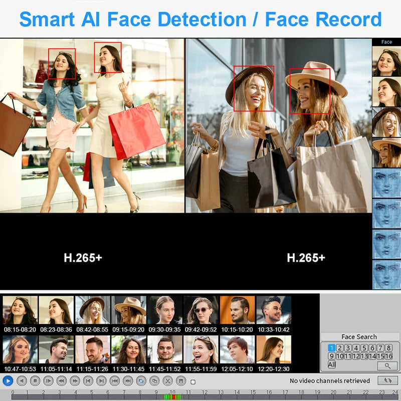 Smar H.265 NVR 9CH 16CH 32 CH CCTV Network Video Recorder Support Face Detection Email Alart Video Recorder 4k NVR Support Onvif