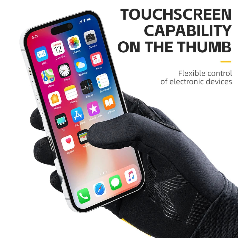 Winter Fahrradhandschuhe mit Touchscreen & Rutschfestem Griff
