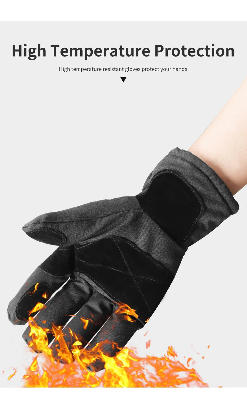 Fire Gloves for Heat, Flame, and Rescue Protection