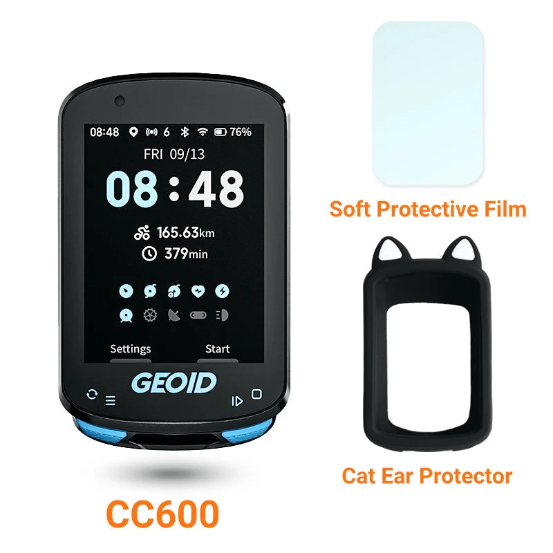GEOID CC600 Color Screen Bike Computer Smart Navigation GPS Wireless Bicycle Speedometer WIFI ANT+ 11 Languages Cycling Odometer
