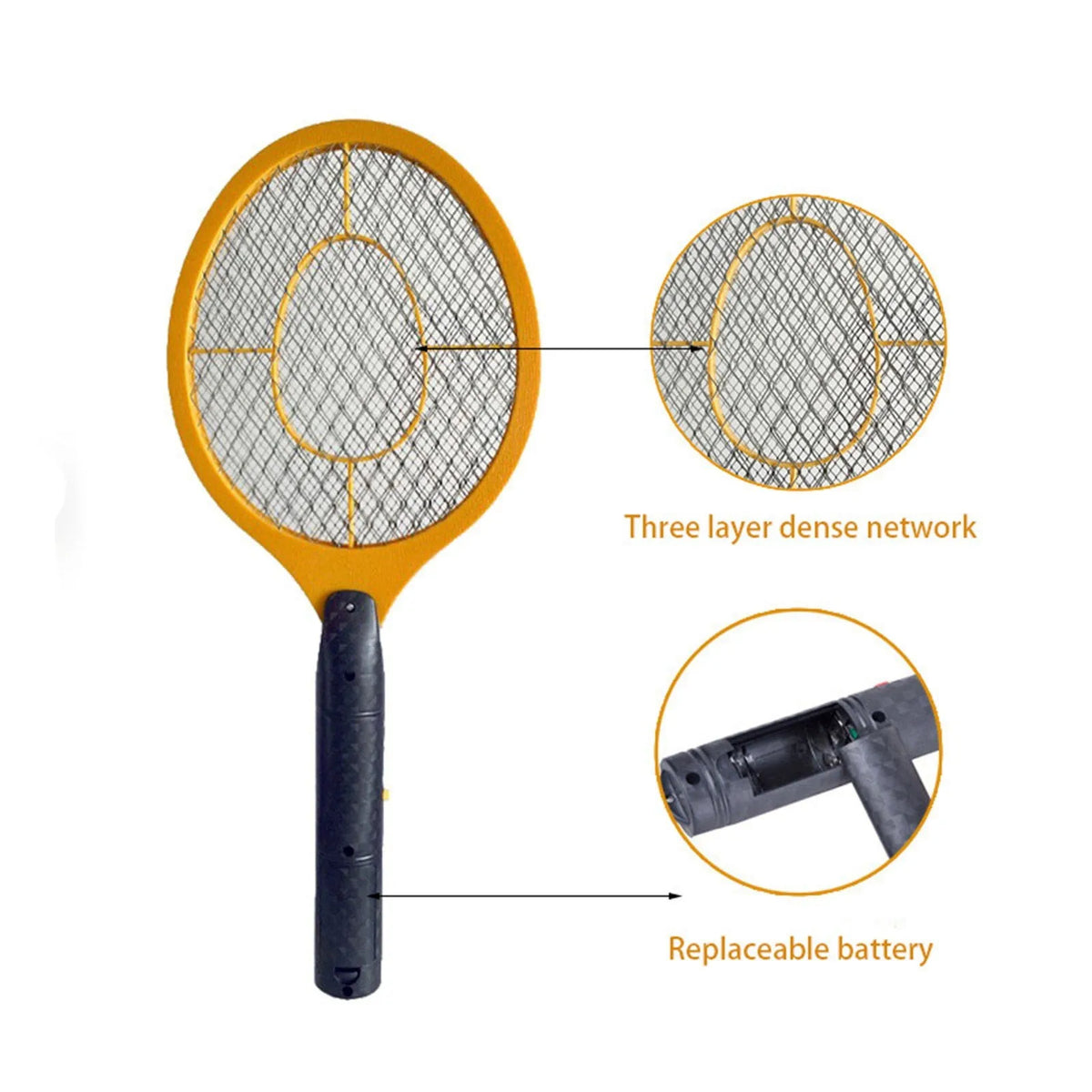 Battery-Powered Electric Fly Swatter