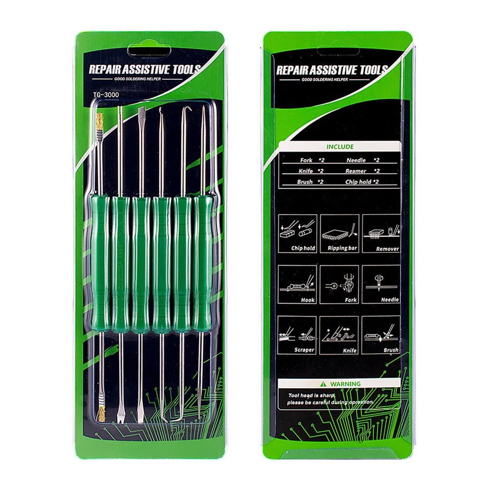 Six-Piece PCB Soldering Assistance Tool Set