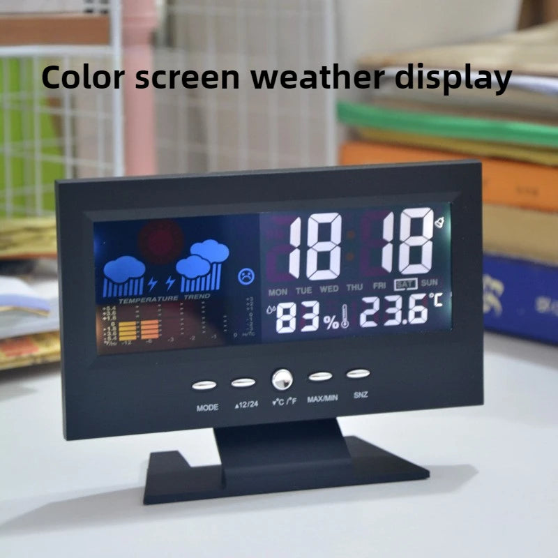 Digital Alarm Clock with Temperature and Humidity