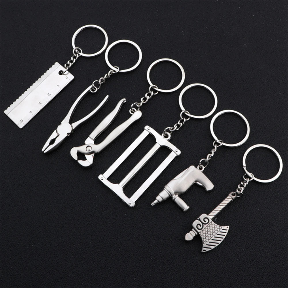 Creative Mini Metal Wrench Tools Keychain Portable Outdoor Multifunction Spanner Car Key Rings For Men Utility Gifts