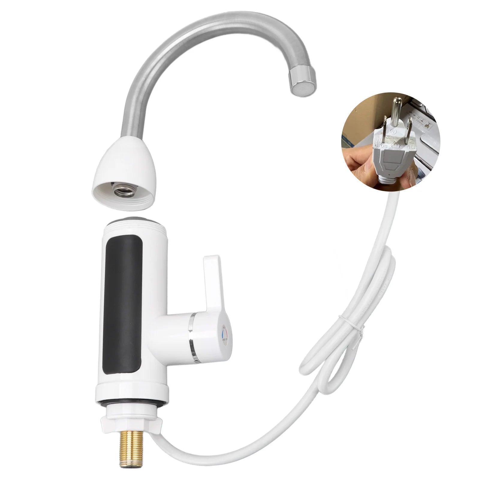 Instant Hot Water Faucet 3000W Tankless Heater with Display