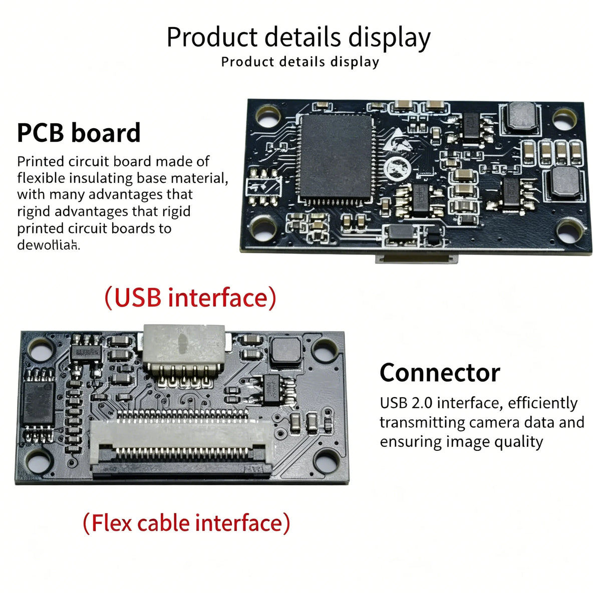 4K-USB-Kameramodul mit IMX258-Autofokussensor