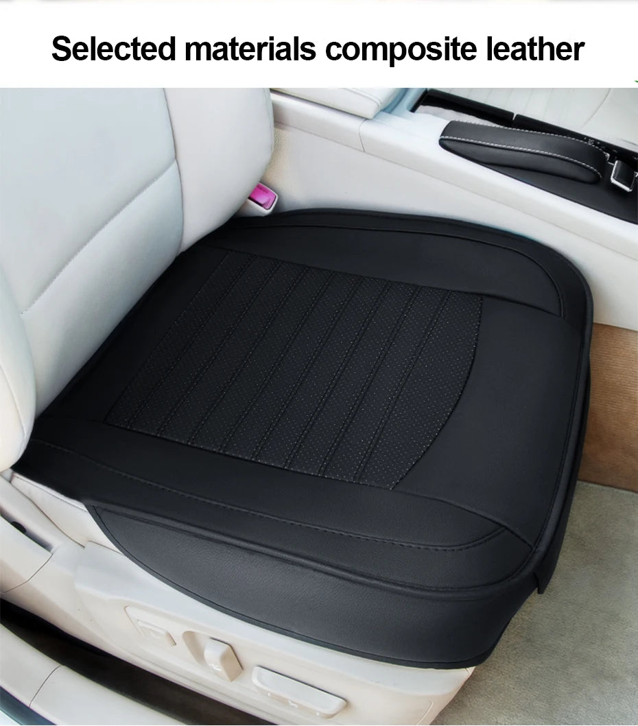 SEAMETAL Premium Car Seat Cover PU Leather Wrapped Vehicle Seat Protector Cushion Anti Slip Universal for Sedan Suv Truck Pickup