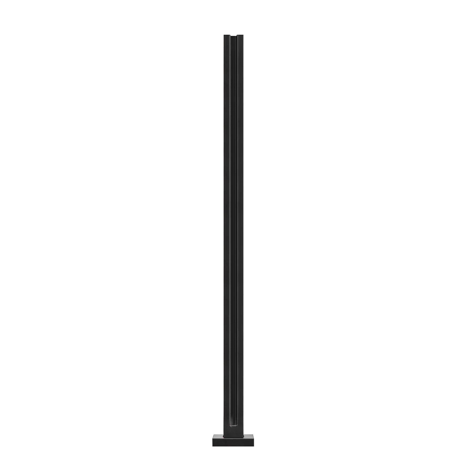 SucceBuy glasfæste, gelængde 41,34" højde glasgelænderbracket til 0,39"-0,47" tykkelse hærdet glas, rustfrit stålklammer