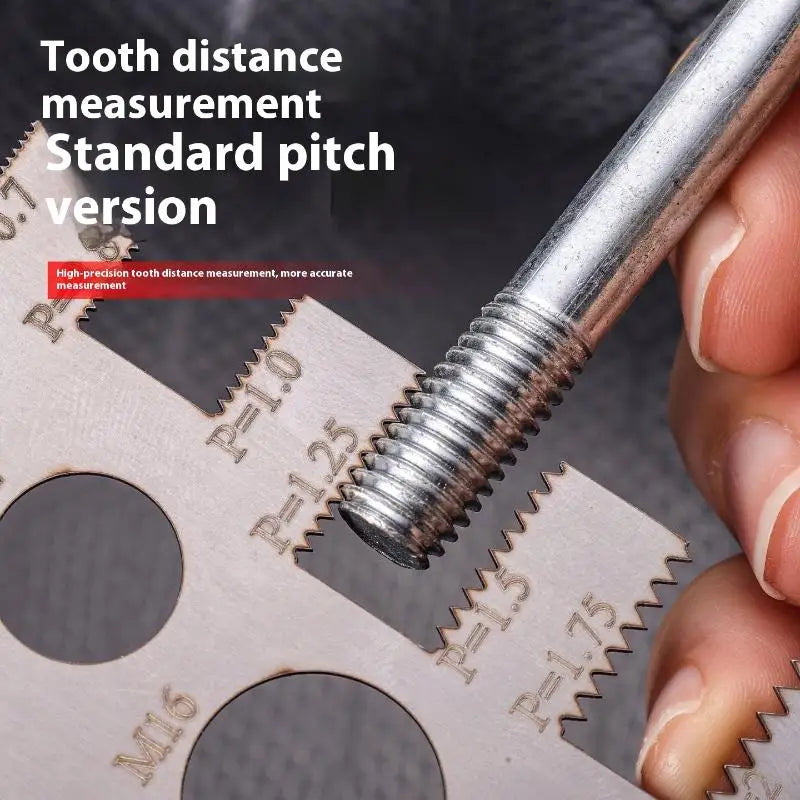 Screw Thread Pitch and Diameter Gauge