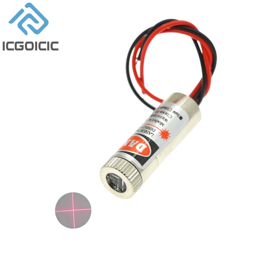 Módulo Laser Vermelho de 650nm com Opções de Padrão