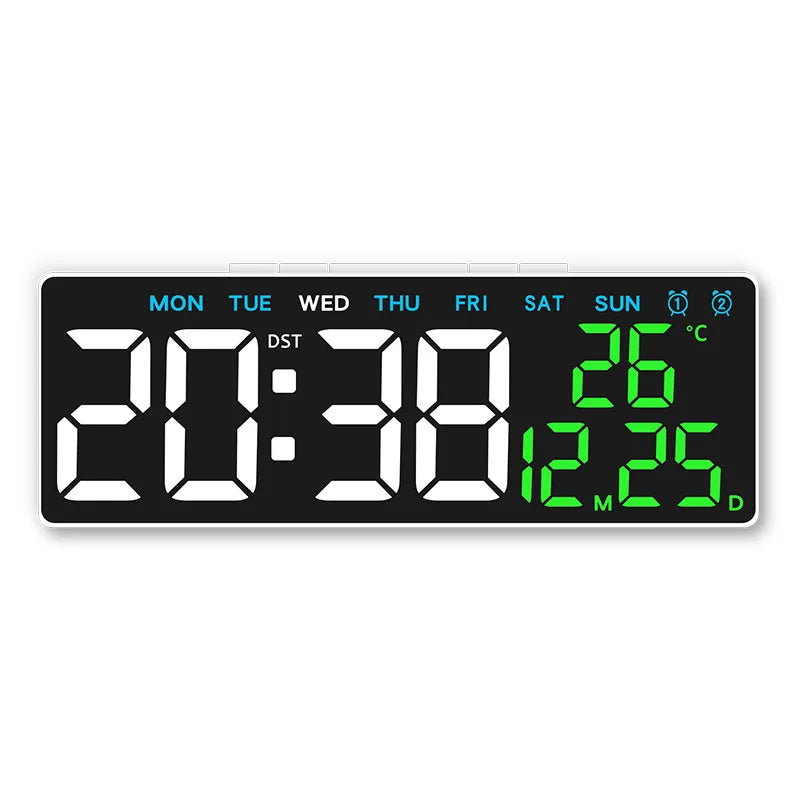 USB Digital Clock with Dual Alarms and Timer