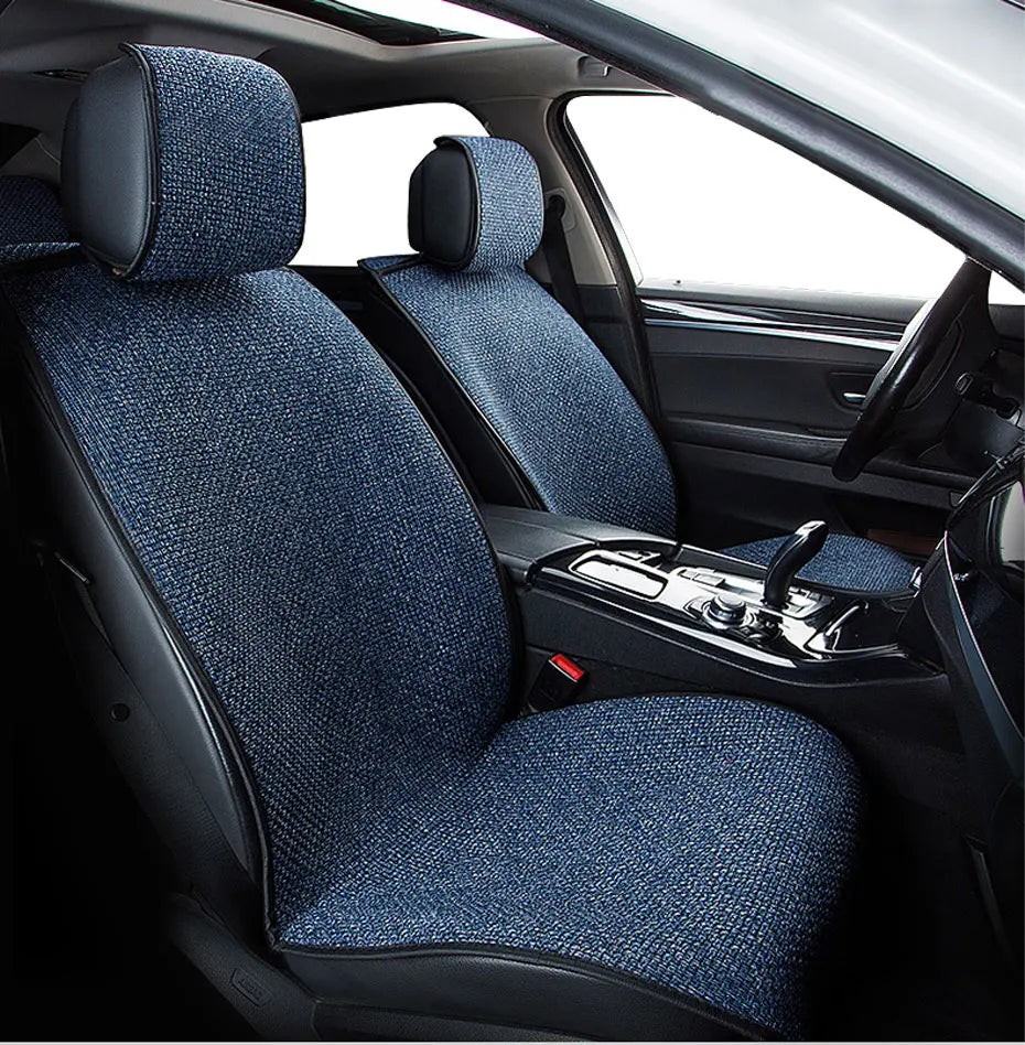 SEAMETAL Breathable Car Seat Cover Sweatproof Linen Automotive Seat Cushion Wear-Resistant Seat Protector for Suv Sedan Truck
