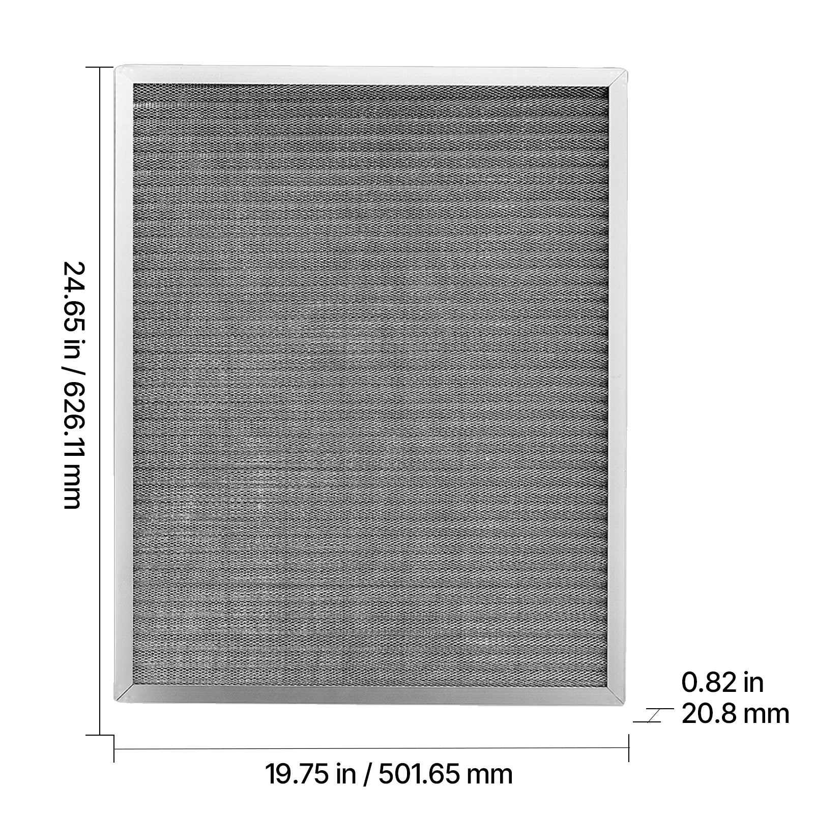SucceBuy Electrostatic Air Filter Washable & Reusable Aluminum AC/HVAC Furnace Filter MERV 8 Long Lifetime Home or Office