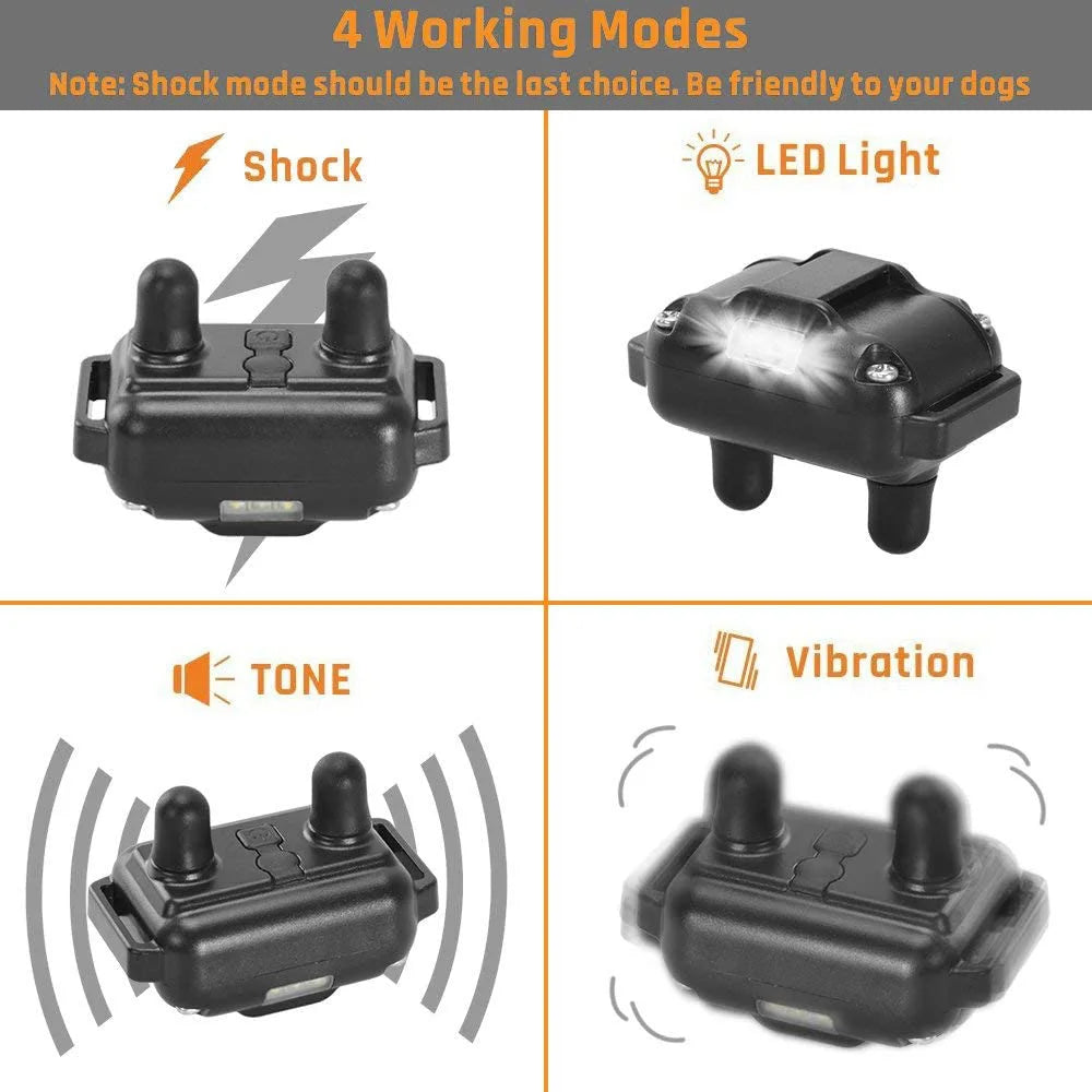 800m Digital Dog Training Collar Waterproof Rechargeable Remote Control Pet with LCD Display for All Size Shock Vibration Sound