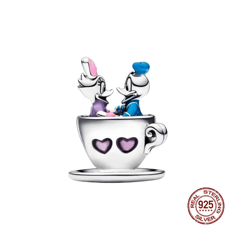 925 Silver Witch Charm Bead for Disney-Inspired Bracelets