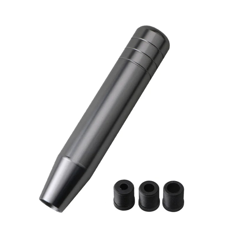 Universal Auto 13cm 18cm Length Manual Car Gear Shift Knob Aluminum Gear Shift Knob Racing Car Shift Gear Knob With 3 Adapters