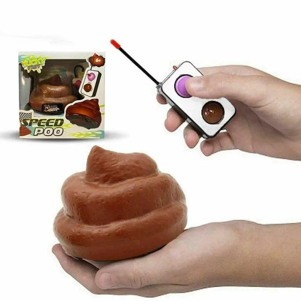 Speedy Remote Control Poop Car Hilarious Joke Prank Toy for Kids Family Fun Great for Gags Parties and Birthday Celebrations