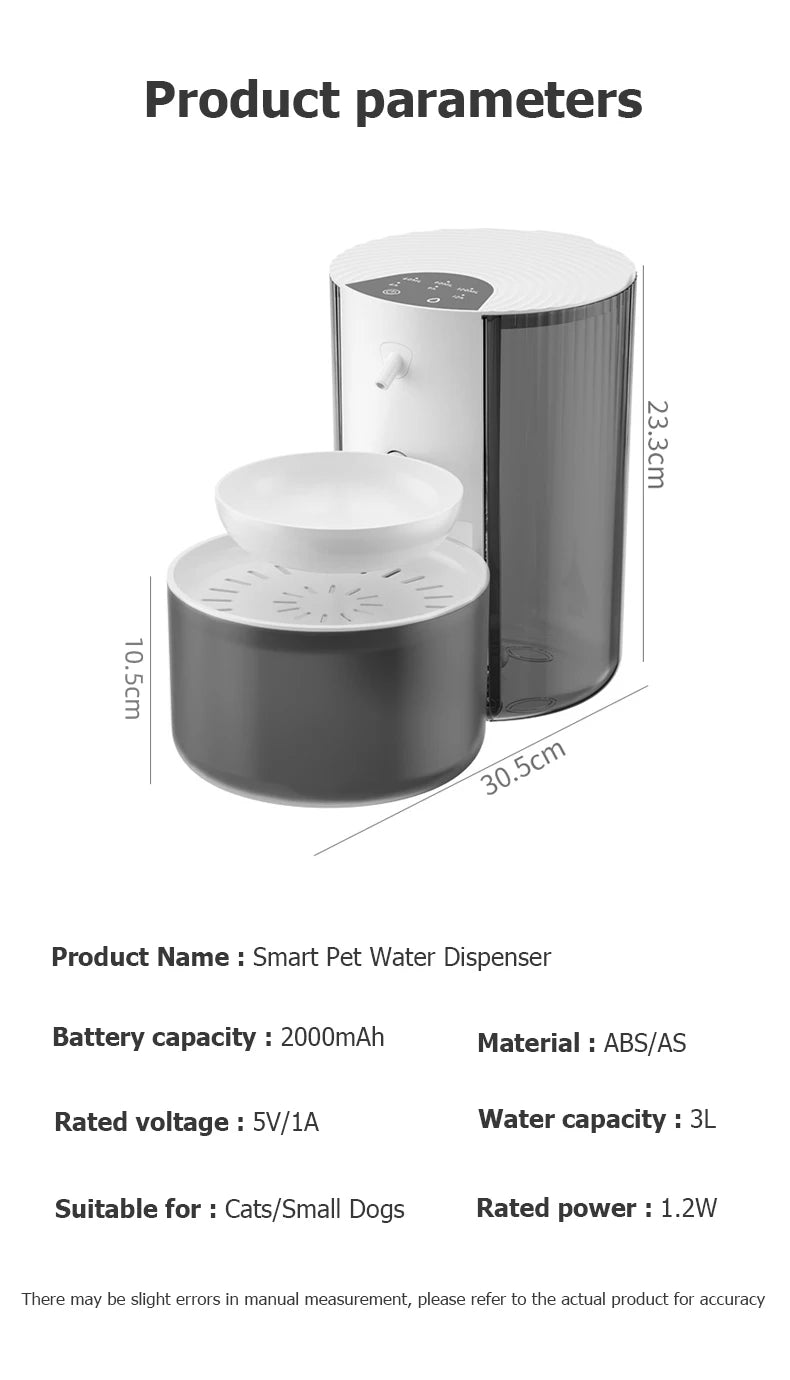 Rechargeable Pet Water Dispenser