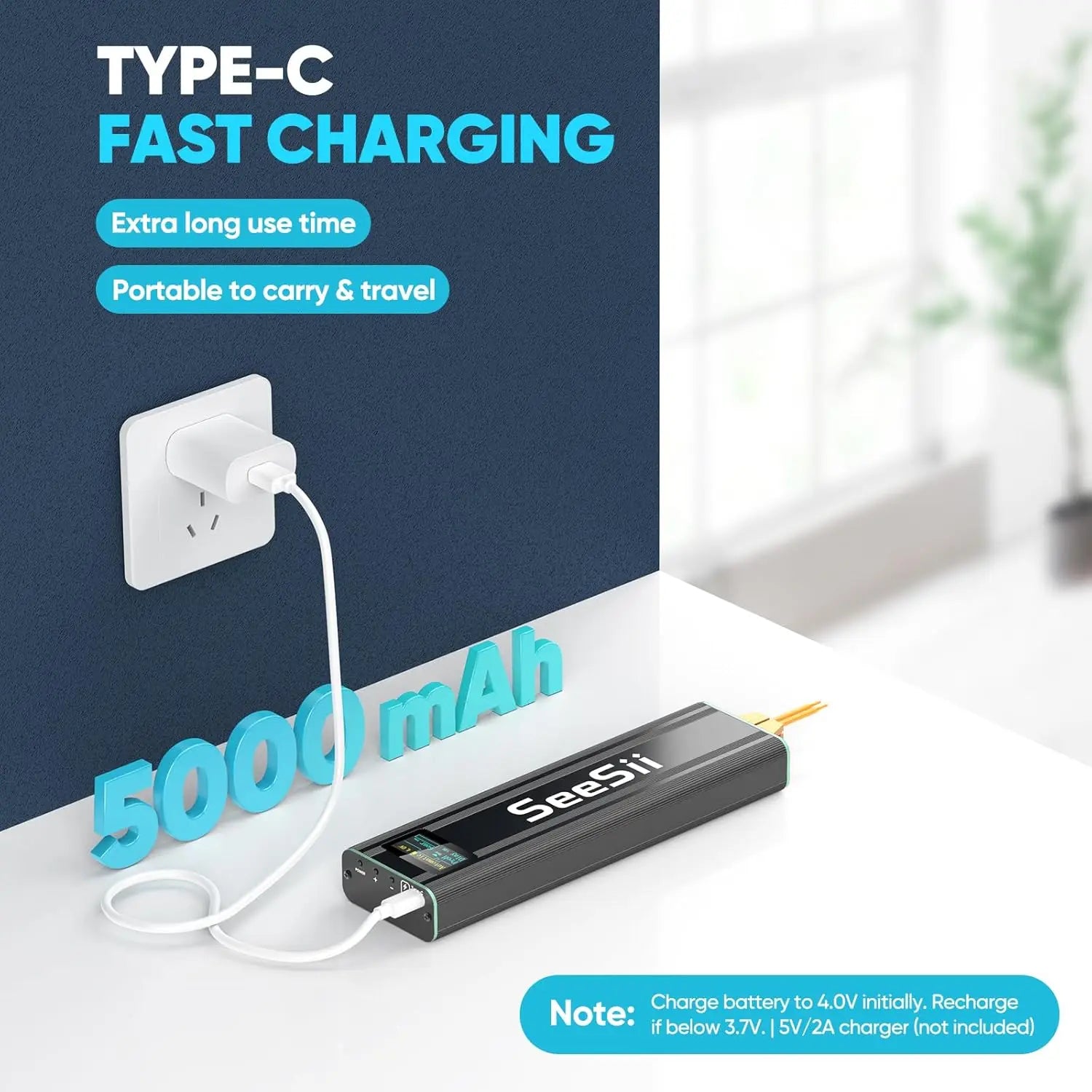 Soudureuse à points portable avec 80 niveaux et batterie 5000mAh