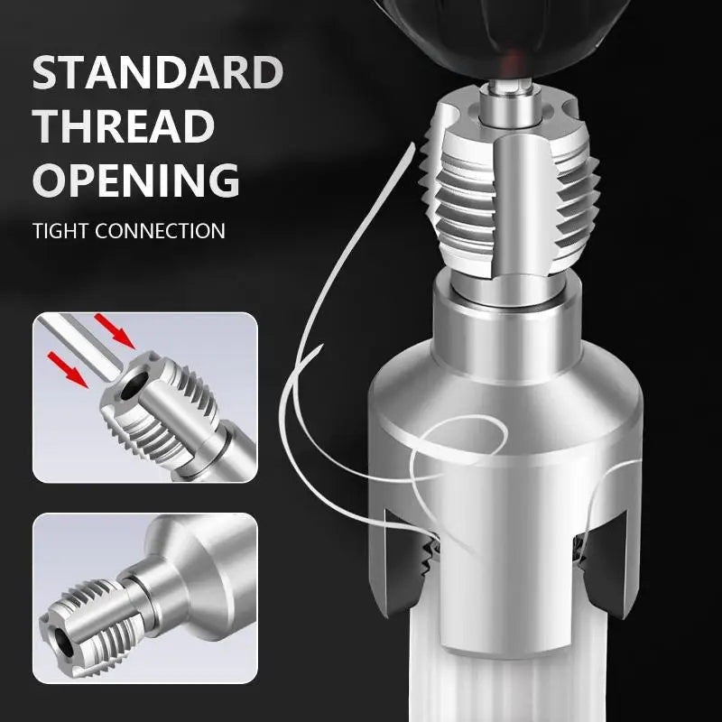 Outil de filetage de tuyau PVC compatible perceuse