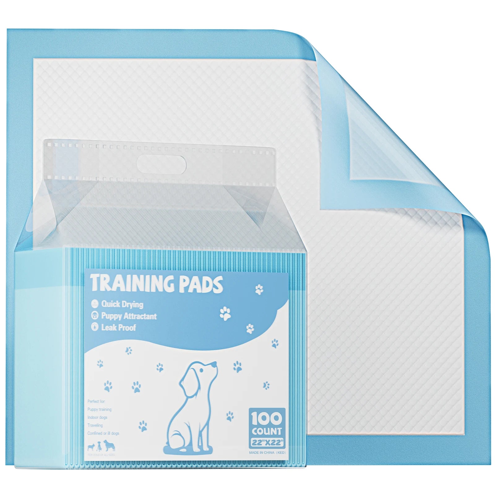 150 Count Super Absorbent Dog Pee Pads 22x22 Leakproof Training Pads