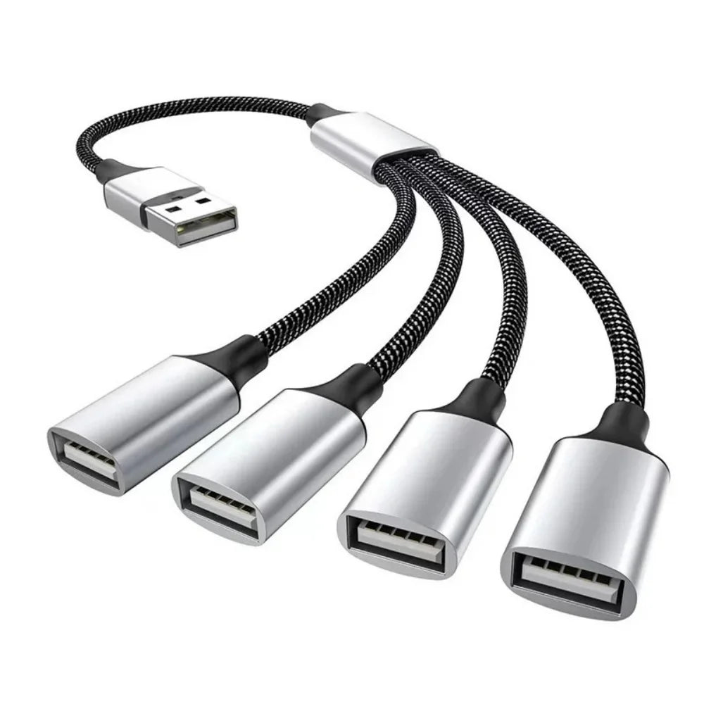 USB-2.0-Hub-Splitter mit USB-A- oder USB-C-Anschluss