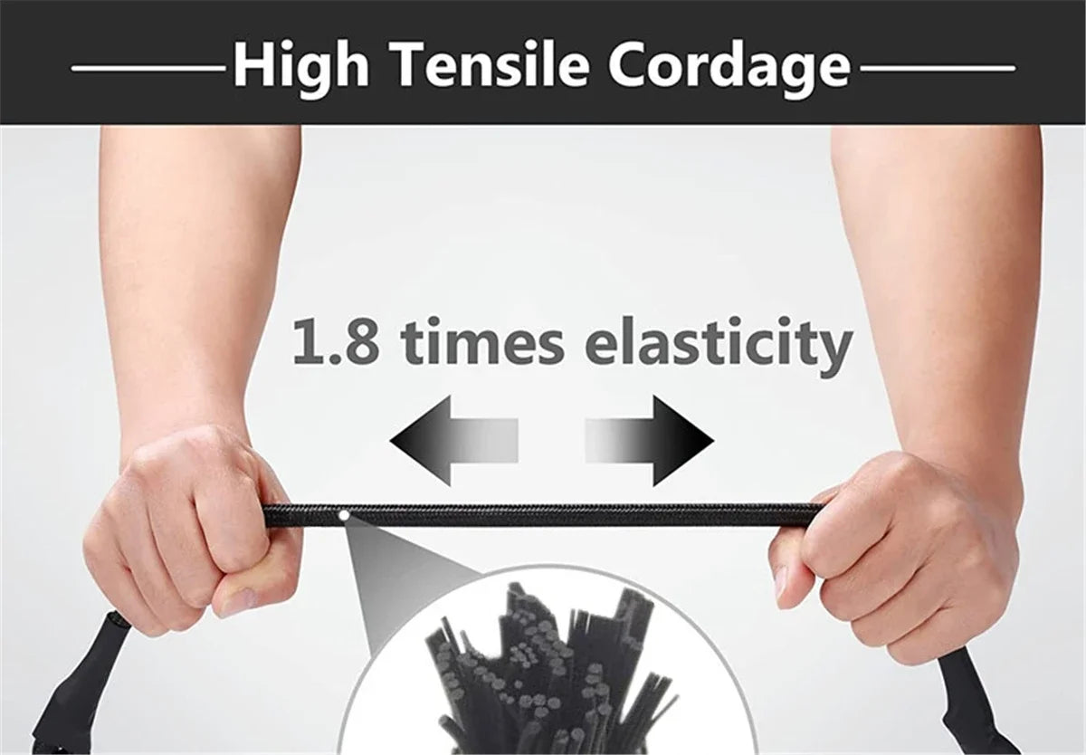 Heavy Duty Bungee Cord Elastic Tie Strap with Carabiner Hooks
