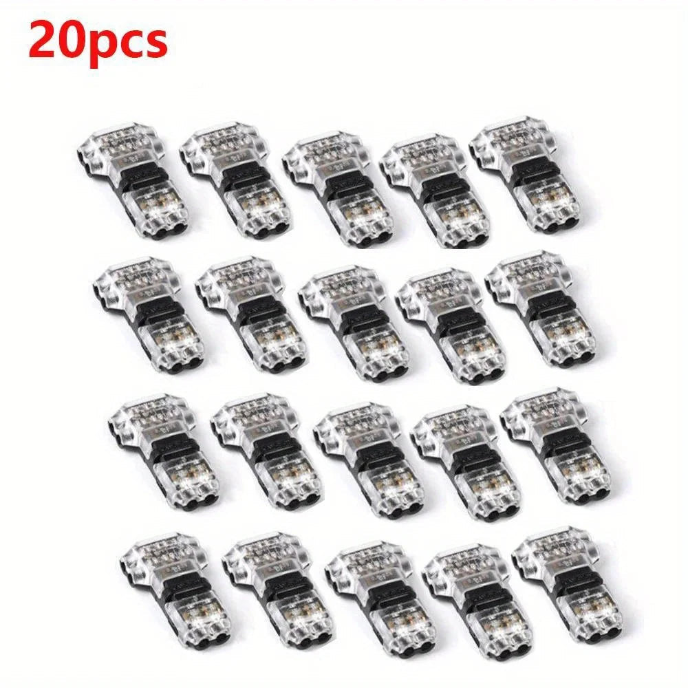 5/10/20PCS Wire Cable Snap In T2 Connector No-solder No-peel Quick Terminal Connections Joiners Auto Plug Electrical Accessories