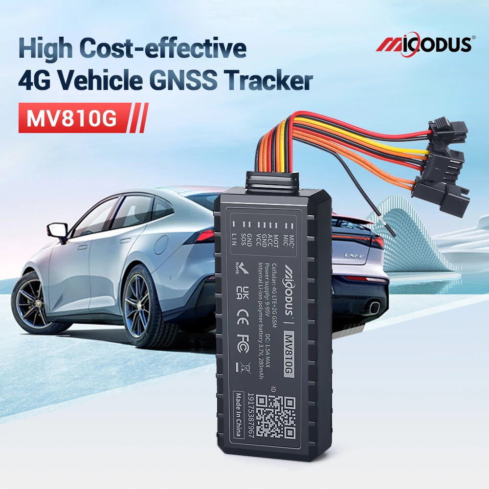 GPS Rastreador Car 4G GPS Tracker MiCODUS MV810G 9-95V Door Open Alert Cut Off Fuel Mini GPS Vibrate ACC SOS Alarm PK J16
