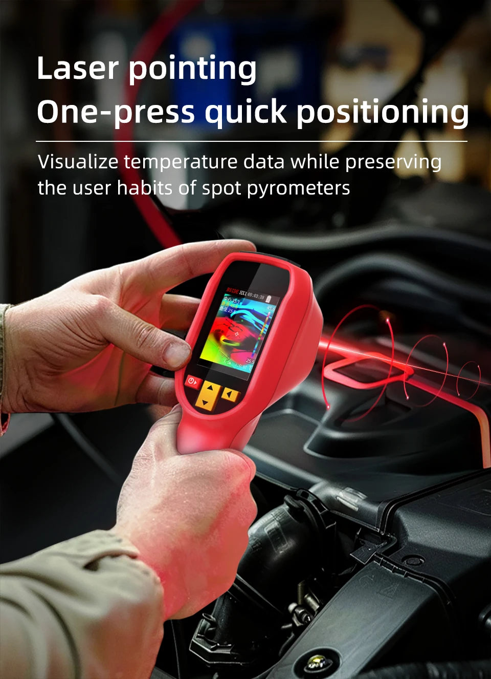 240x240 Thermal Imaging Camera Infrared Temperature Scanner -20°C to 550°C