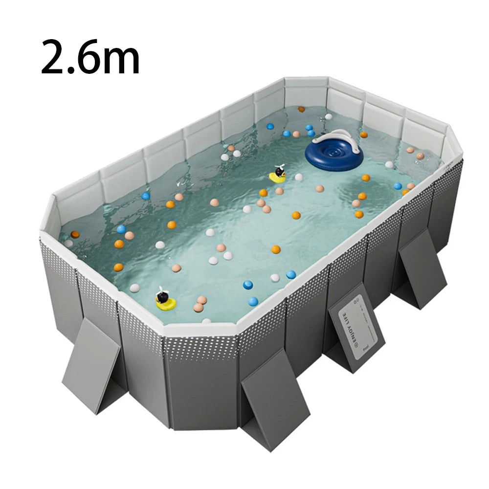 Foldable Outdoor Pool for Family Summer Water Fun