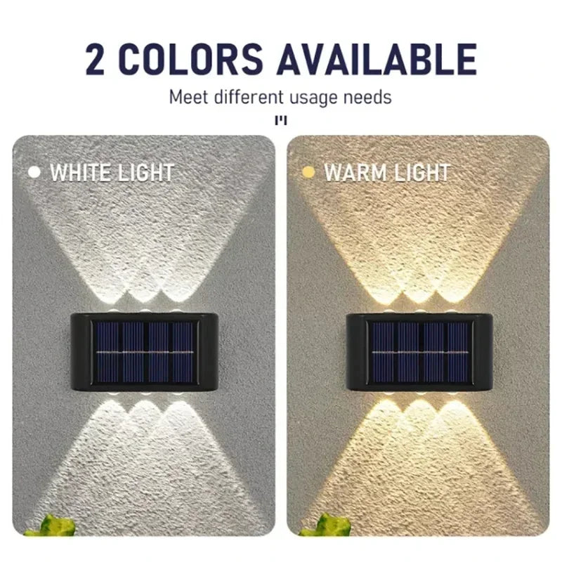 Solar Up-and-Down Wall Light - LED Options