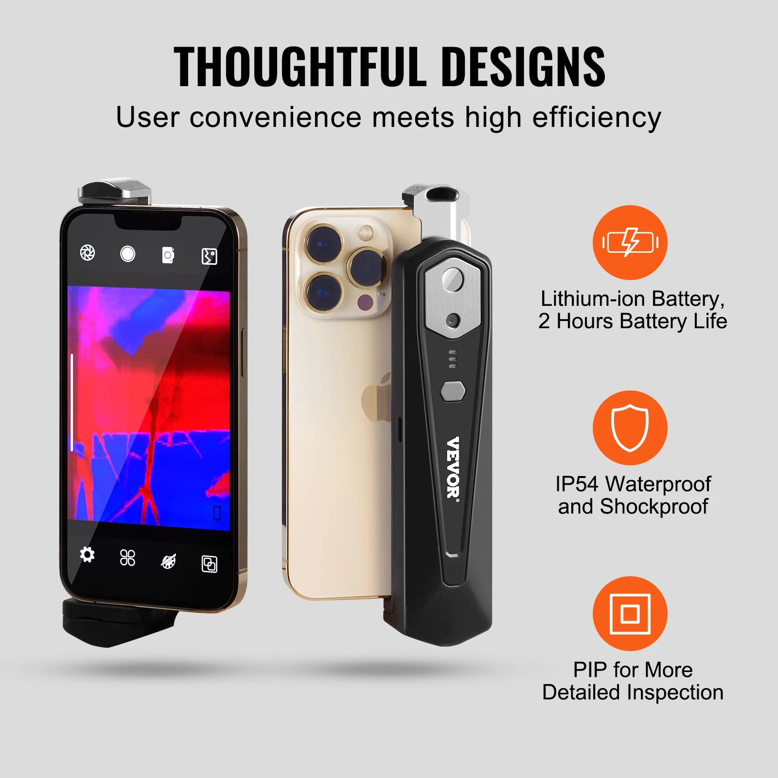 Wireless Thermal Imaging Camera 256x192 for iOS & Android