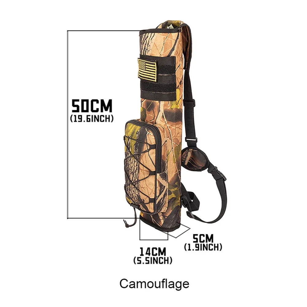 Adjustable Archery Quiver with Carrying Strap