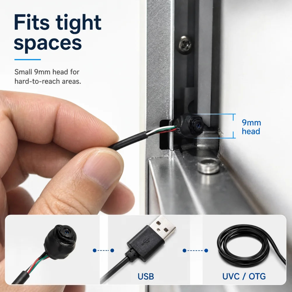 9x9mm Type-C Mini USB-kamera modul, 1080P 2MP indendørs CCTV