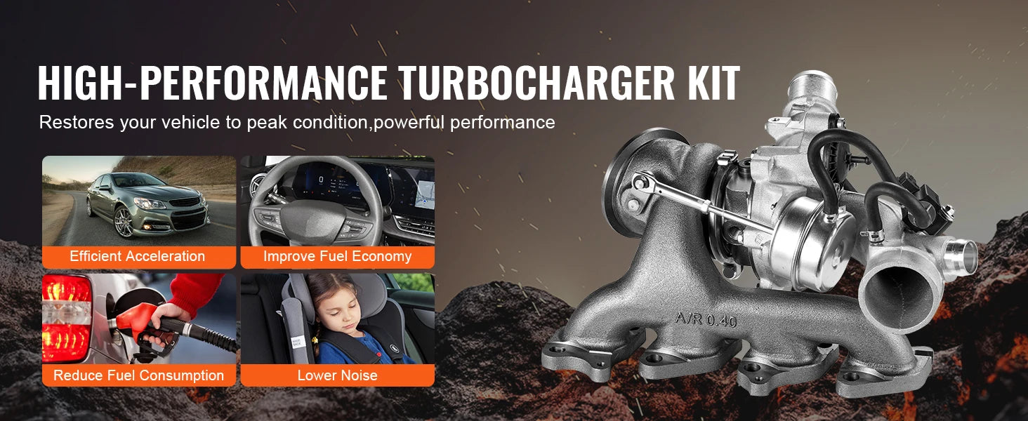 Kit de turbocompresseur pour Chevy Cruze 2011–2019 1.4T avec joints