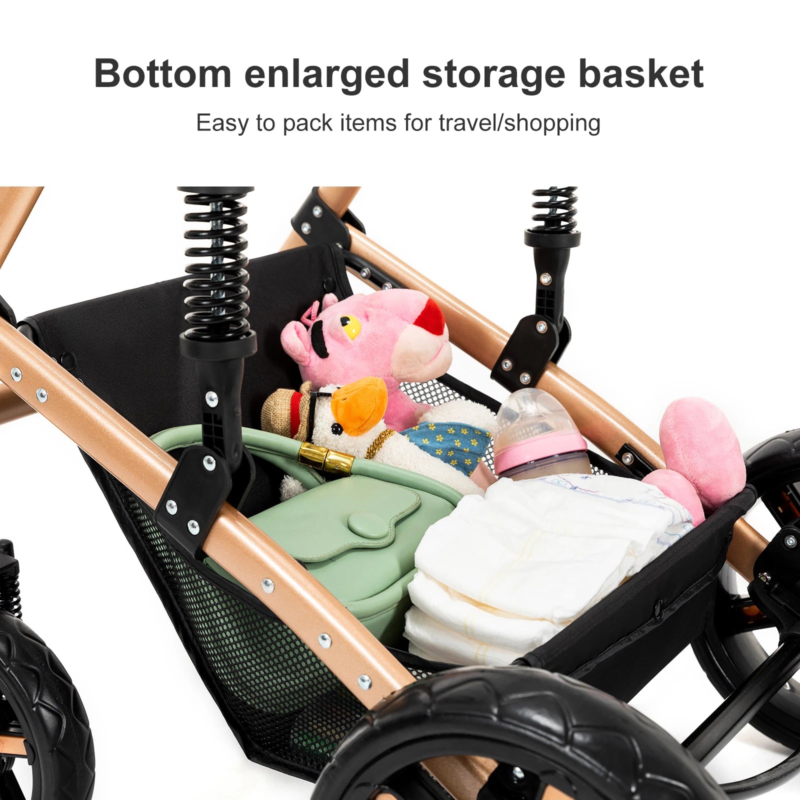 Baby Stroller 3‑in‑1 Lightweight Travel System