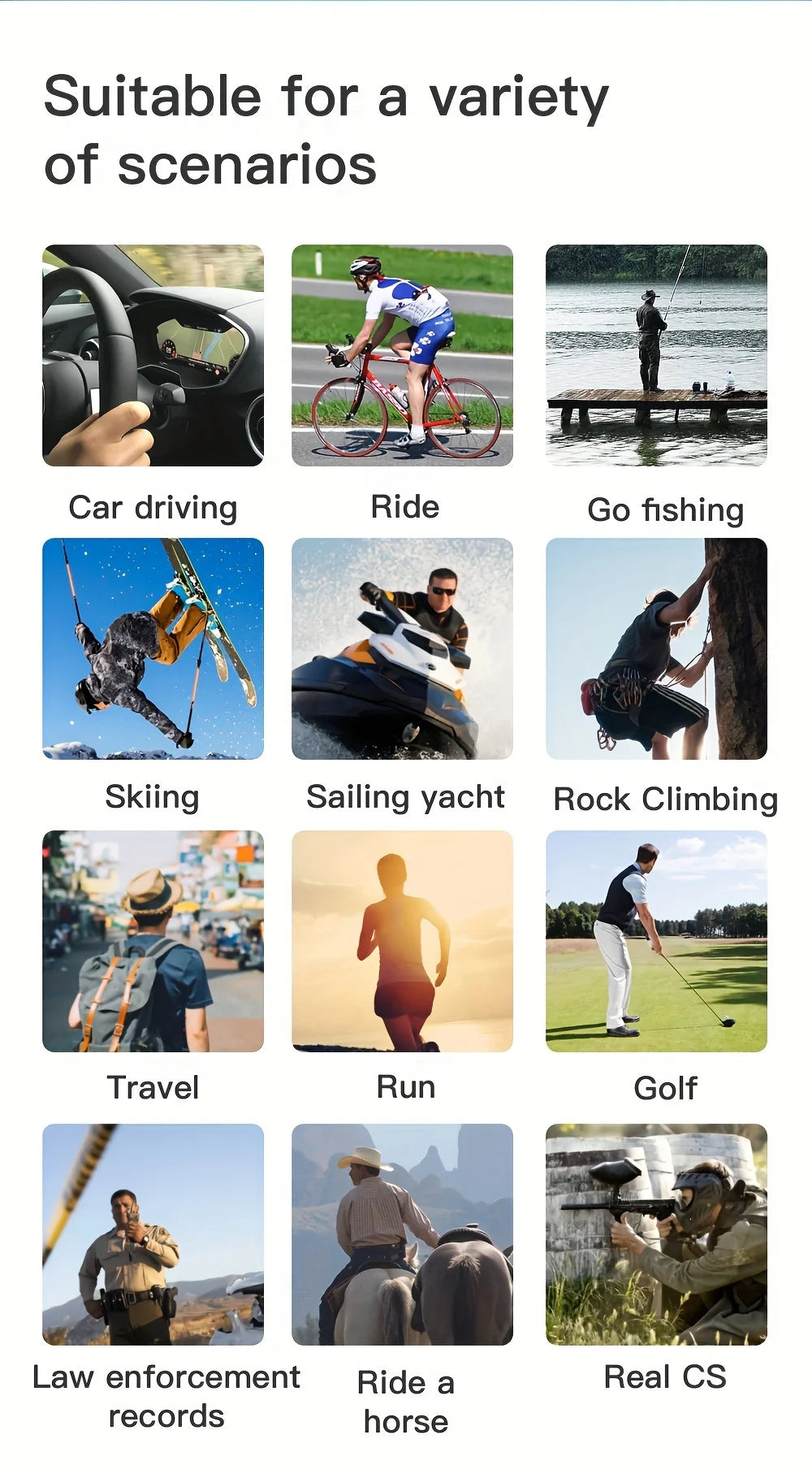 4K HD camera glasses video smart glasses, outdoor mini camera, human body camera, cycling recorder camera, suitable for cycling