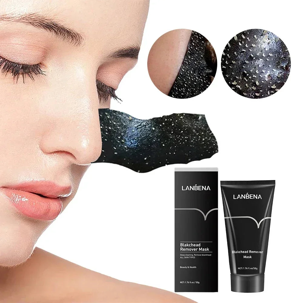 LANBENA Blackhead Remover Nose Black Mask Face Care Mud Peel Off Mask Skin Care 50g