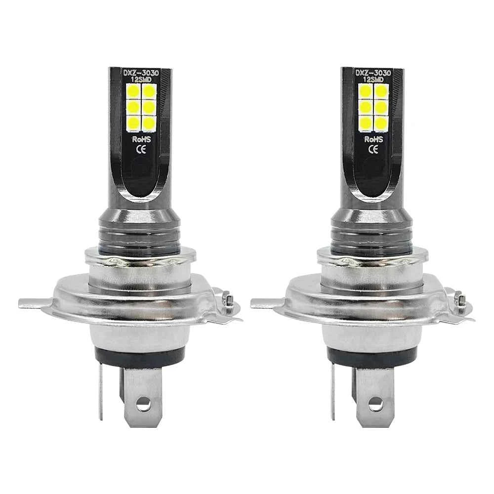 LED Headlight and Fog Light Bulbs 2-Pack 80W 12V-24V