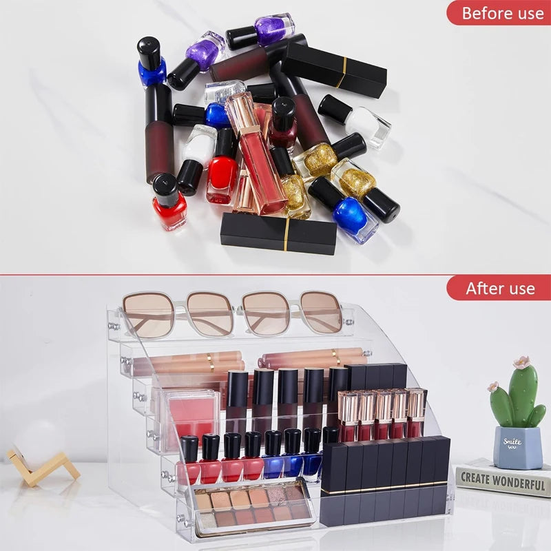 Transparenter Nagellackständer und -halter aus Acryl
