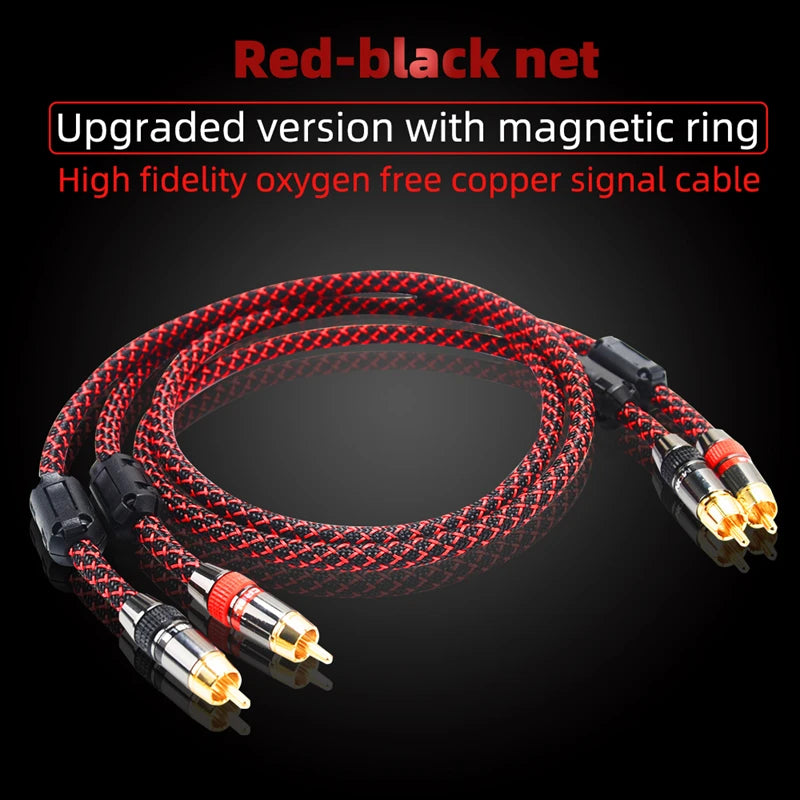 Cablu audio RCA stereo ecranat