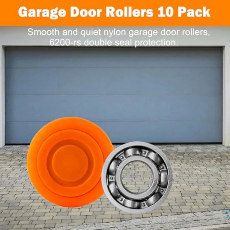 Garage Deur Hardware Set met 2" Nylon Rollen voor 7' Deuren
