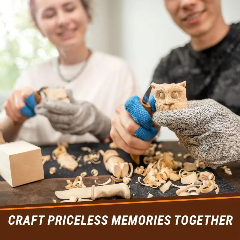 18 blocs de sculpture en tilleul, blocs de bois à sculpter et à tailler, kit de sculpture et de taille sur bois