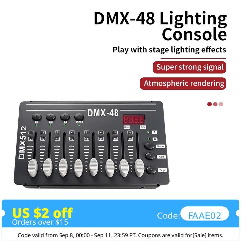 DMX-48 Compact Stage Lighting Controller