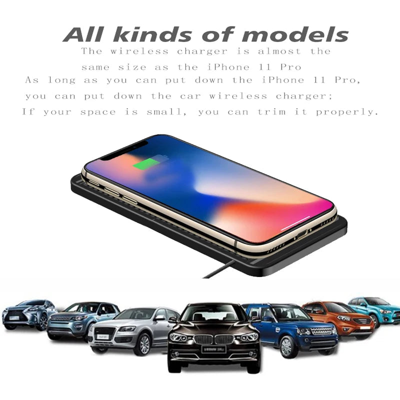 Wireless Car Charging Pad - Connection Options