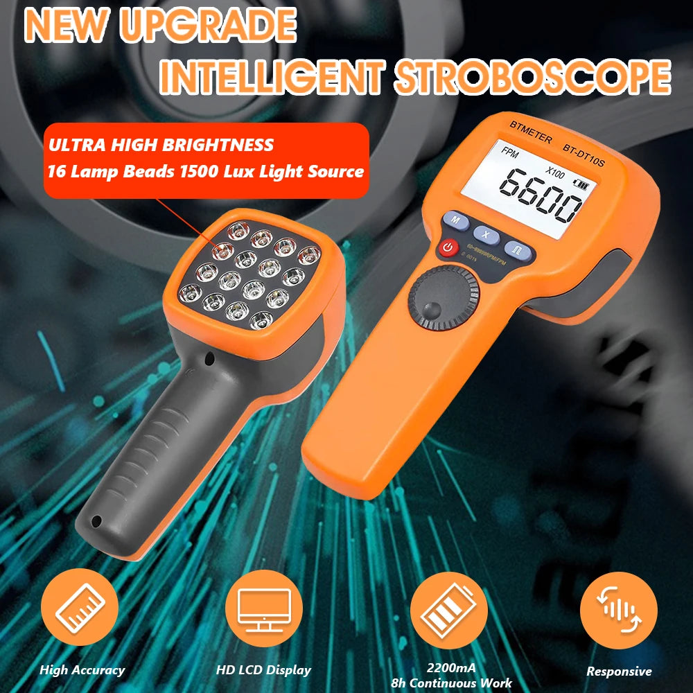Non-Contact Digital Stroboscope Tachometer