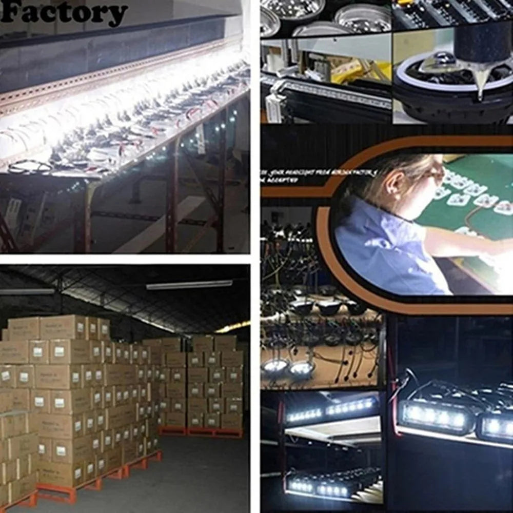 Pair 100W Motorcycle Headlight Fog Lights Led Auxiliary Driving Light Spotlight Headlamp Dual Color flasher farol Moto Fog Lamp.