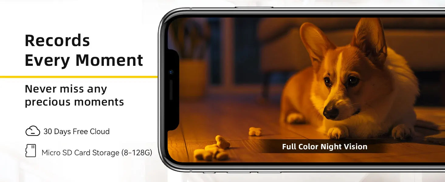 BoyKeep 3MP 360° Pan Sigurnosna kamera za kućne ljubimce