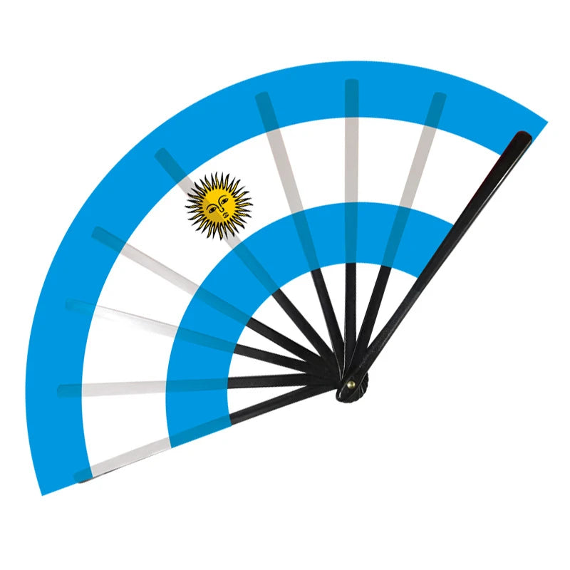 22 cm Folding Hand Fan with National Flags for Match Days